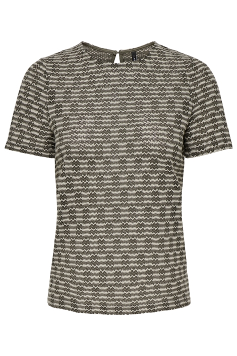 Only groene dames t-shirt | Vooraanzicht