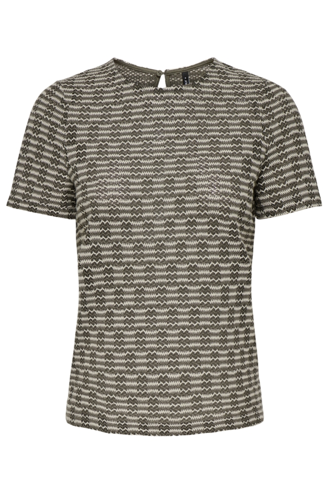 Only groene dames t-shirt | Vooraanzicht