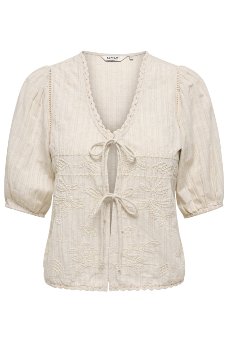 Only beige dames blouse | Vooraanzicht
