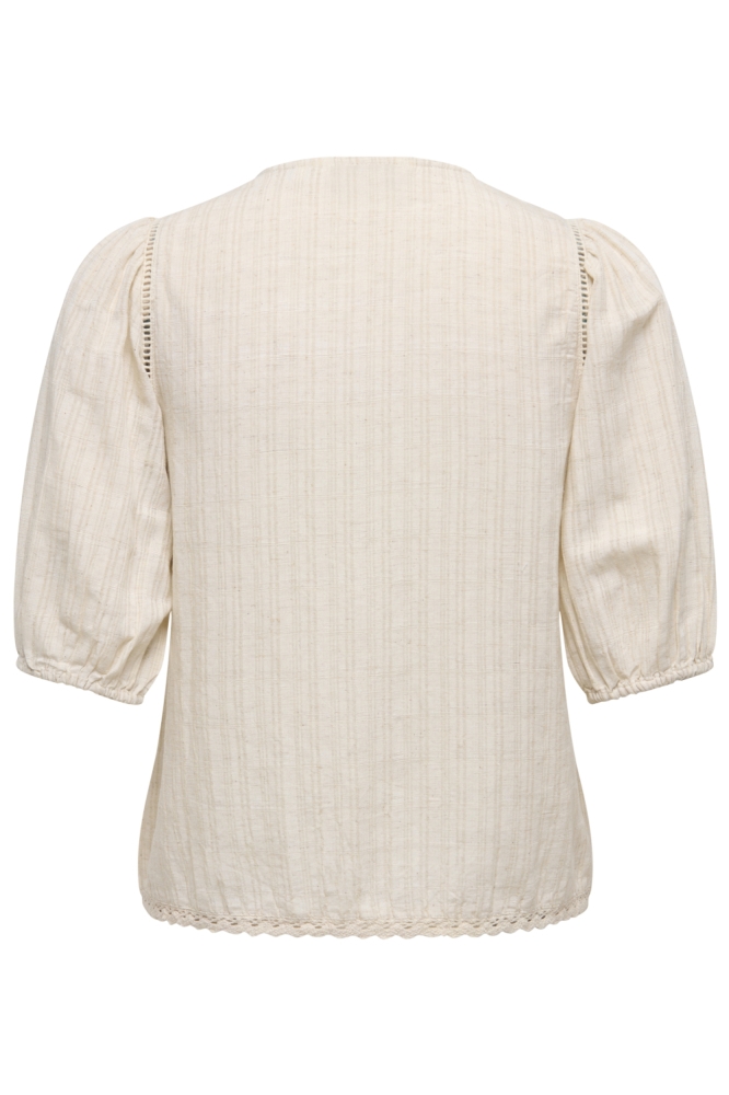 Only beige dames blouse | Achteraanzicht