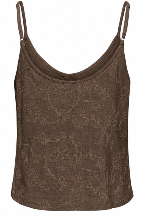 Only bruine dames top | Achteraanzicht
