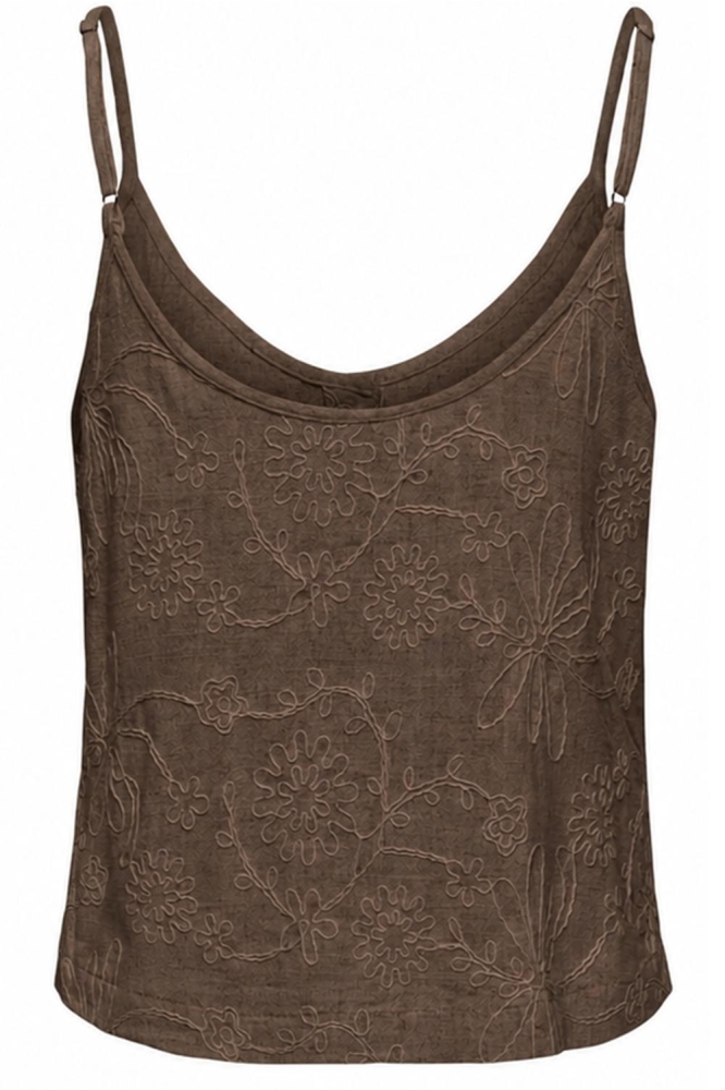 Only bruine dames top | Achteraanzicht
