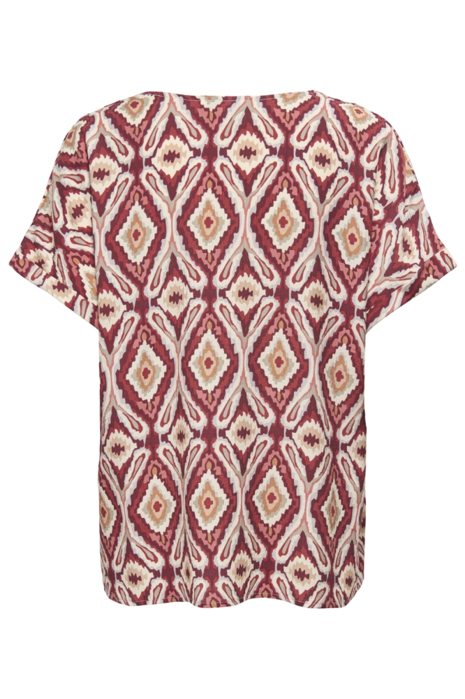 Only rode dames t-shirt | Achteraanzicht