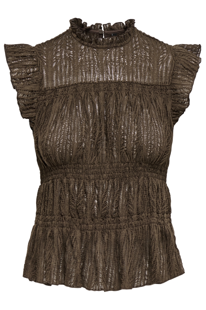 Only bruine dames top | Vooraanzicht