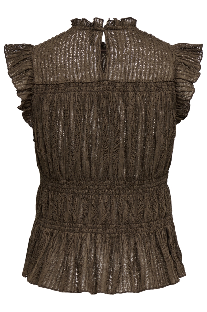 Only bruine dames top | Achteraanzicht