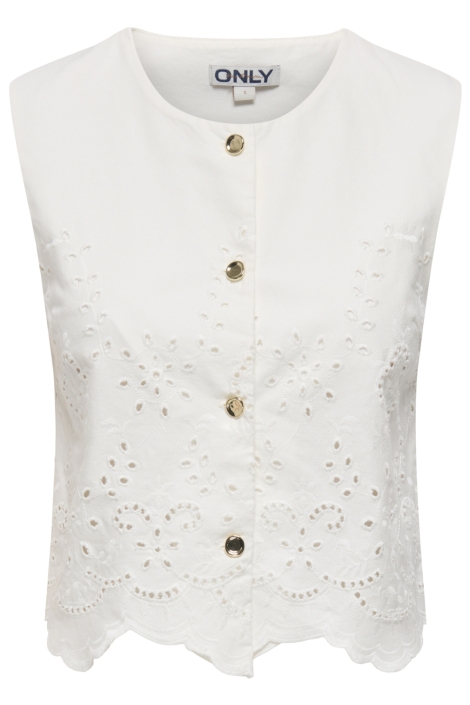 Only witte dames top | Vooraanzicht