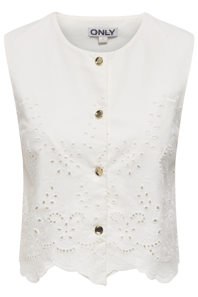 Only witte dames top | Vooraanzicht