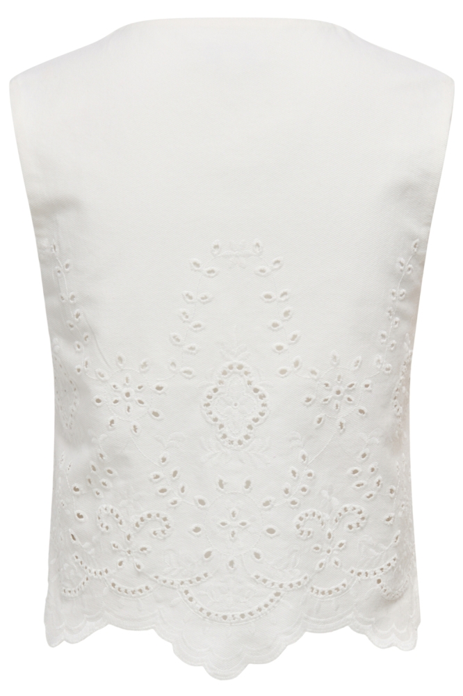 Only witte dames top | Achteraanzicht