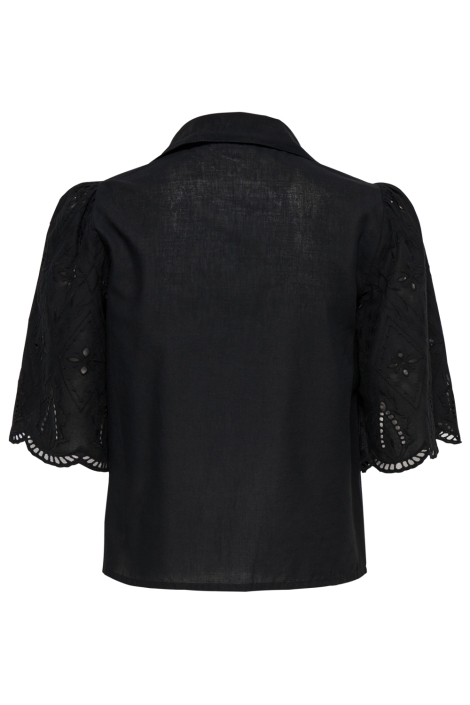 Only zwarte dames blouse | Achteraanzicht