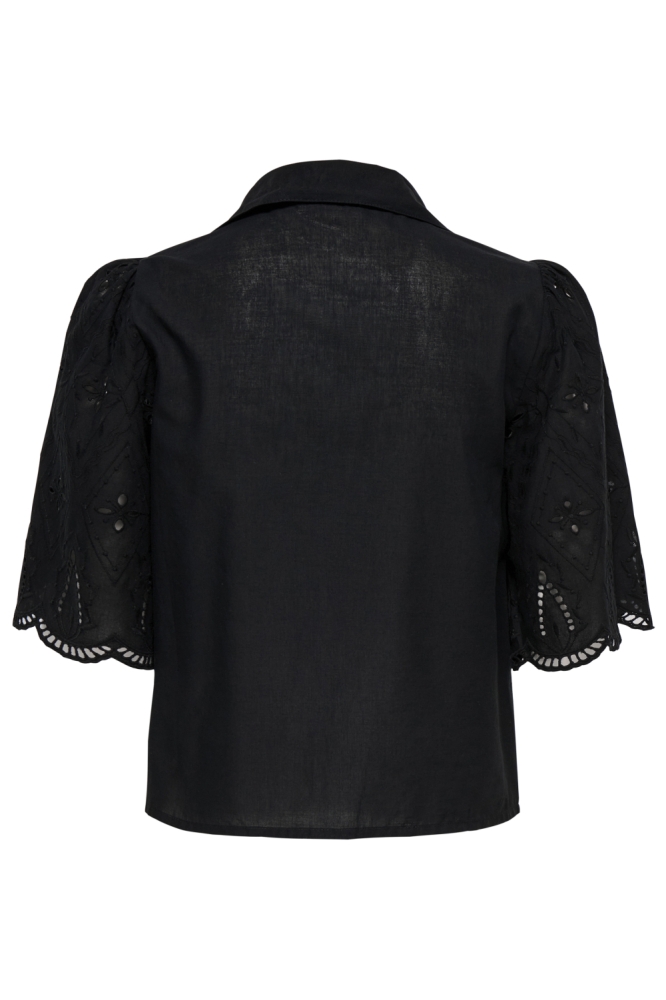 Only zwarte dames blouse | Achteraanzicht