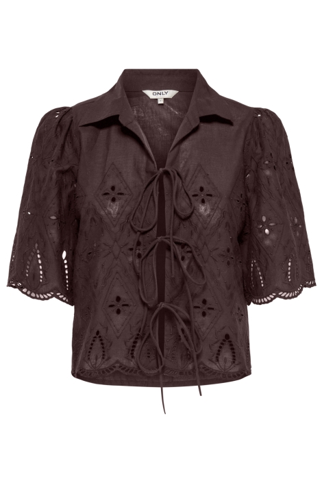 Only bordeaux dames blouse | Vooraanzicht