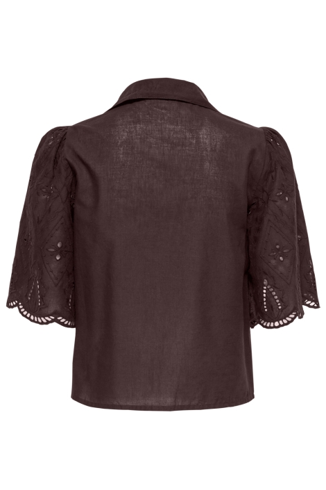 Only bordeaux dames blouse | Achteraanzicht