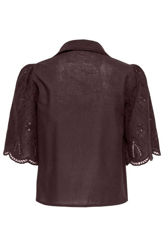 Only bordeaux dames blouse | Achteraanzicht