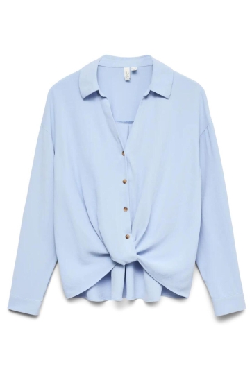 Vero Moda Blouse VMIZZY LS DETAIL SHIRT WVN BTQ GA 10340338 Brunnera Blue
