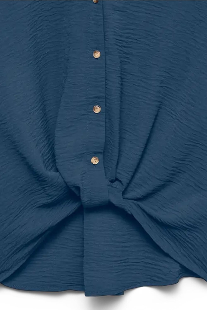 Vero Moda blauwe dames blouse | Close up