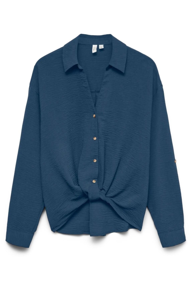 Vero Moda blauwe dames blouse | Vooraanzicht