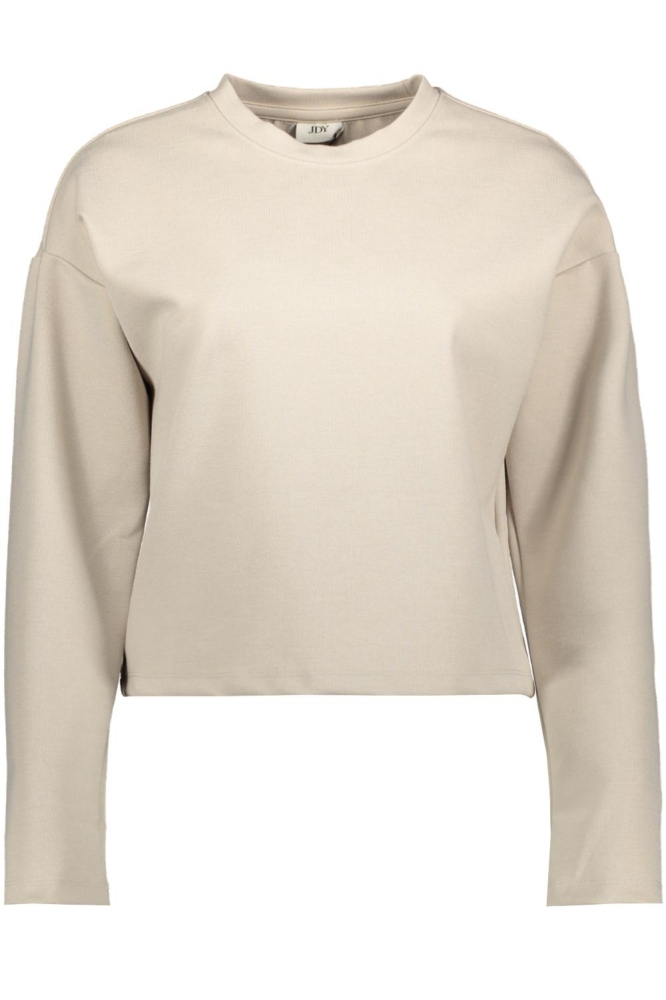 Jacqueline de Yong beige dames sweater | Vooraanzicht