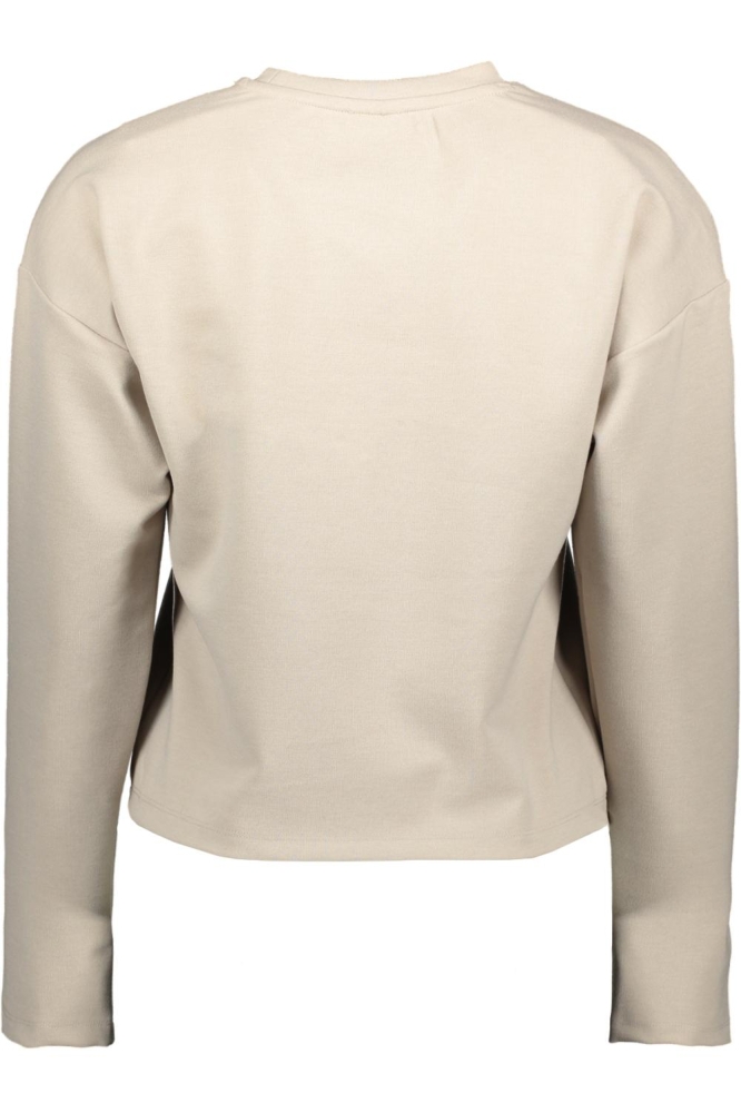 Jacqueline de Yong beige dames sweater | Achteraanzicht