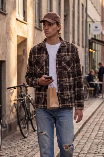 Jack & Jones jjtwill overshirt ls Zwart