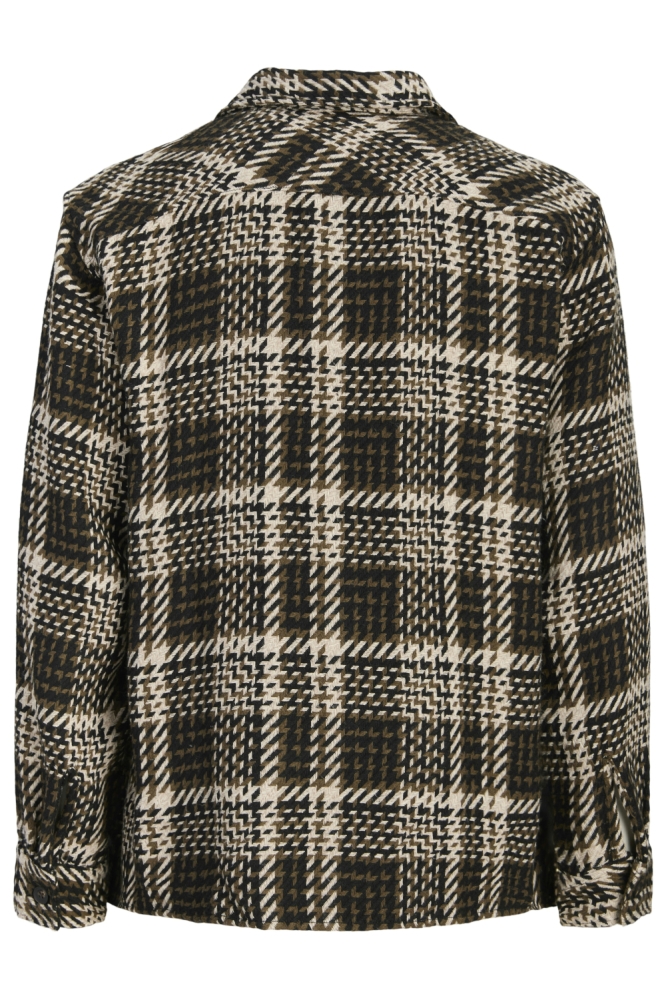 Jack & Jones zwarte heren overhemd | Achteraanzicht