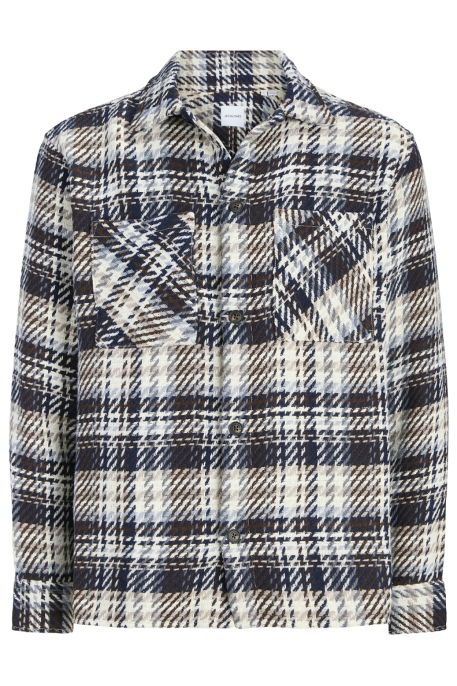 Jack & Jones blauwe heren overhemd | Vooraanzicht