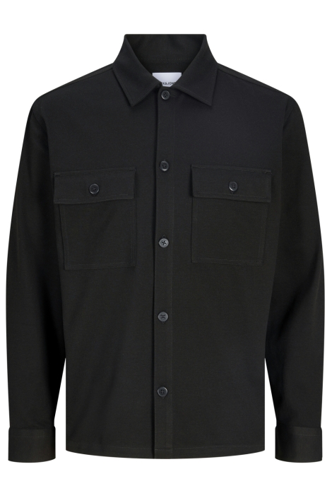 Jack & Jones zwarte heren overhemd | Vooraanzicht