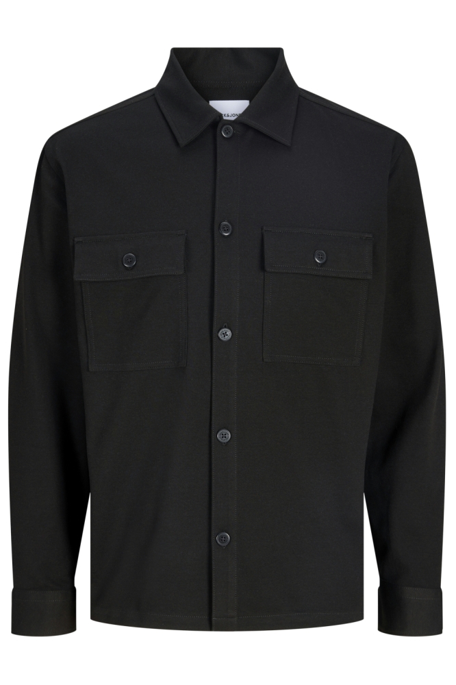 Jack & Jones zwarte heren overhemd | Vooraanzicht