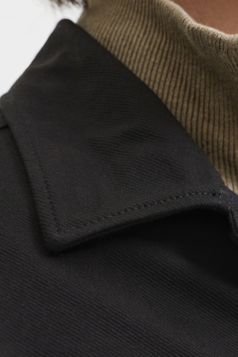 Jack & Jones zwarte heren overhemd | Close up