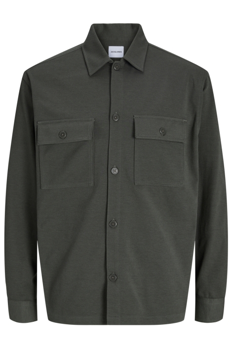 Jack & Jones groene heren overhemd | Vooraanzicht