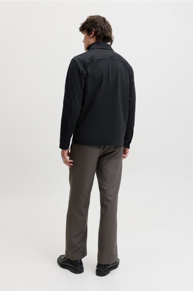 Jack & Jones blauwe heren overhemd | Model achteraanzicht