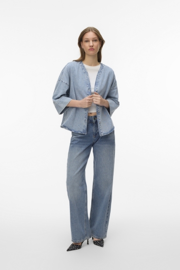 Vero Moda Blouse VMVALERIA 3/4 SLEEVE SHIRT NOOS 10341011 Light Blue Denim
