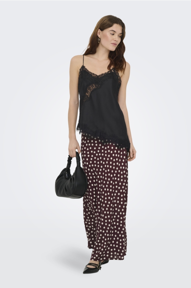 Jacqueline de Yong zwarte dames top | Model