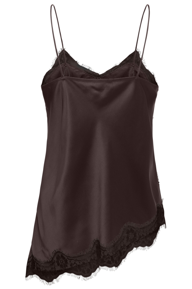 Jacqueline de Yong bruine dames top | Achteraanzicht