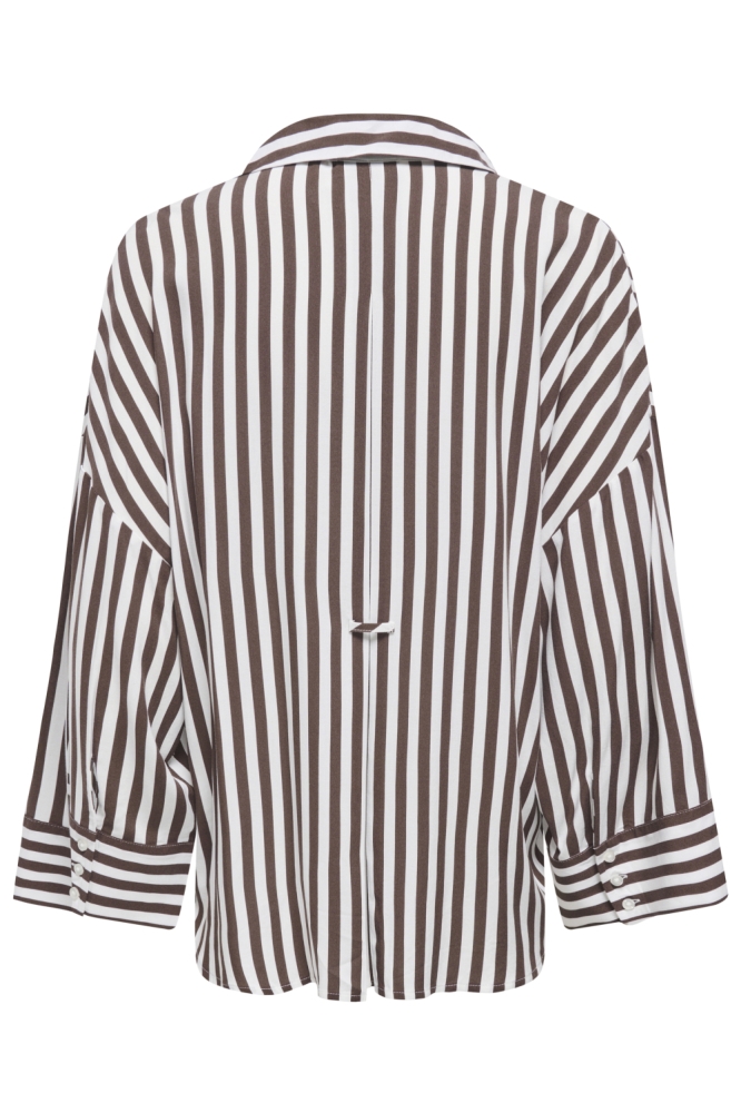 Jacqueline de Yong bruine dames blouse | Achteraanzicht