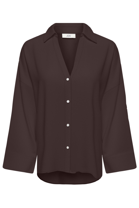 Jacqueline de Yong bruine dames blouse | Vooraanzicht