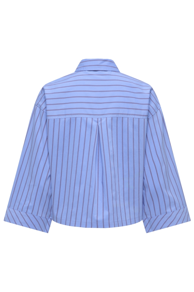Jacqueline de Yong blauwe dames blouse | Achteraanzicht