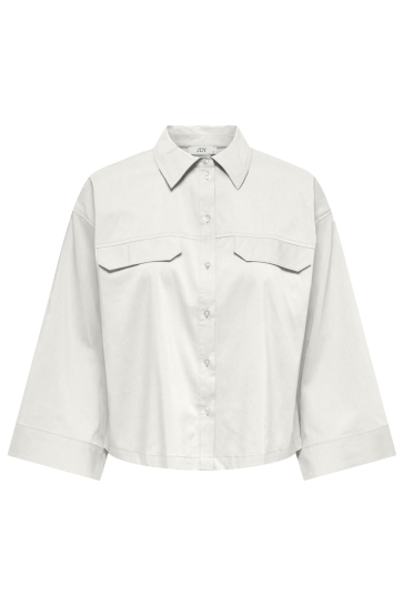 Jacqueline de Yong Blouse JDYMIO 7/8 BOXY SHIRT WVN 15376503 CLOUD DANCER