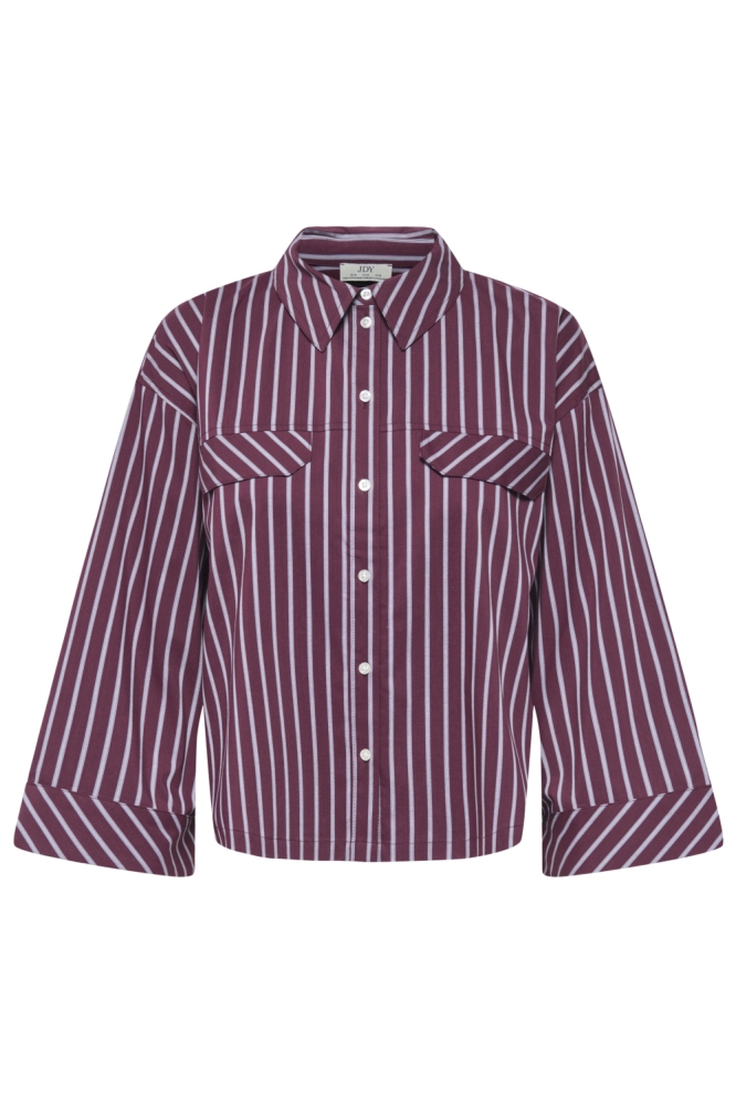 Jacqueline de Yong bordeaux dames blouse | Vooraanzicht
