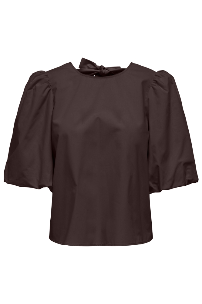 Jacqueline de Yong bruine dames blouse | Vooraanzicht