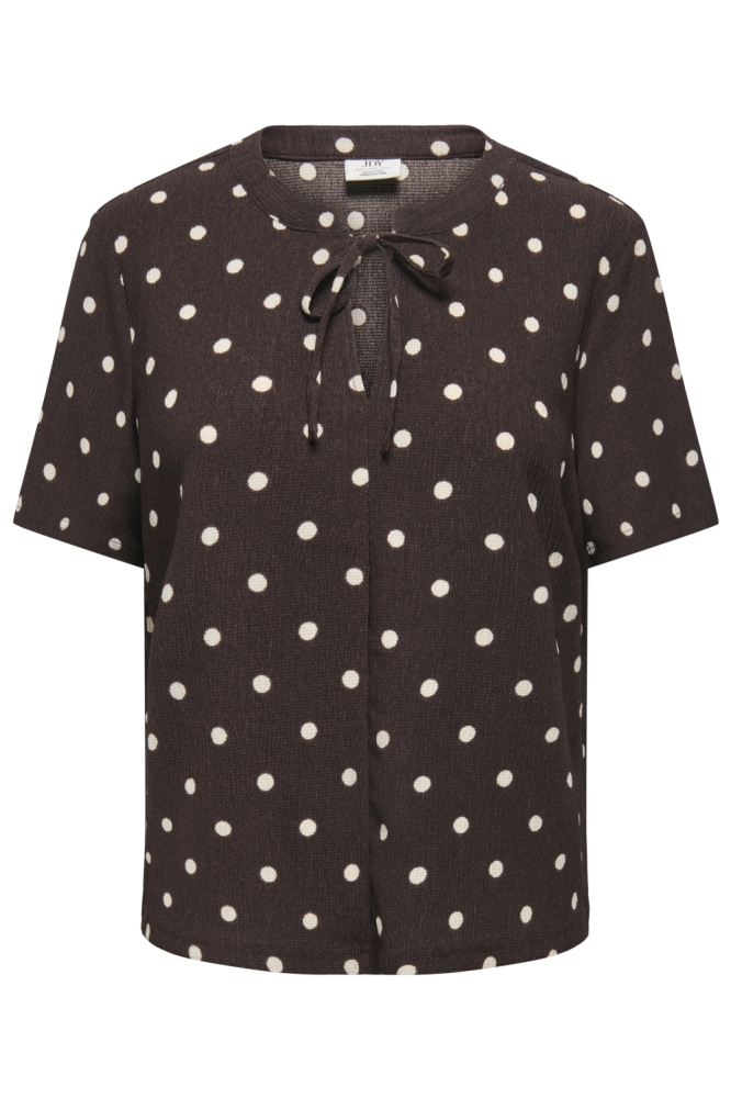 Jacqueline de Yong bruine dames blouse | Vooraanzicht