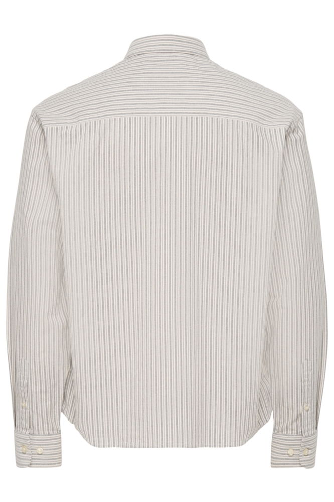 Only & Sons beige heren overhemd | Achteraanzicht