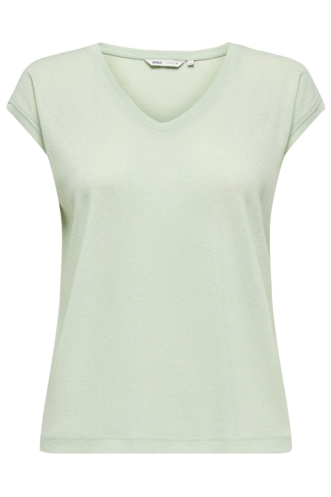 Only groene dames t-shirt | Vooraanzicht