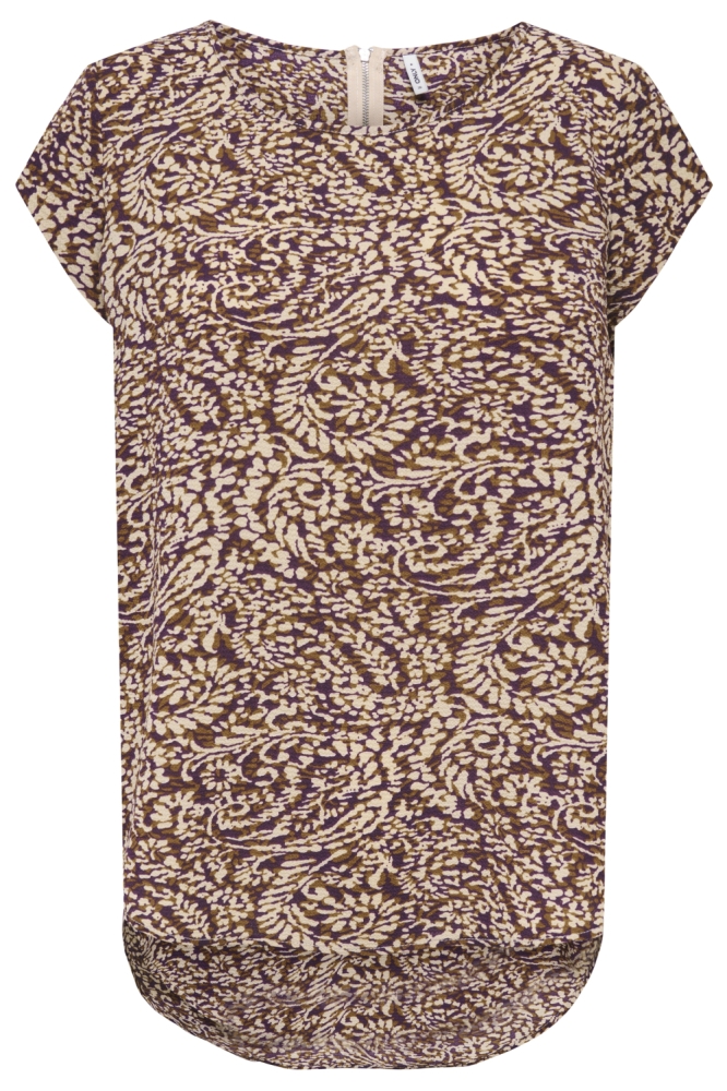 Only multi color dames top | Vooraanzicht