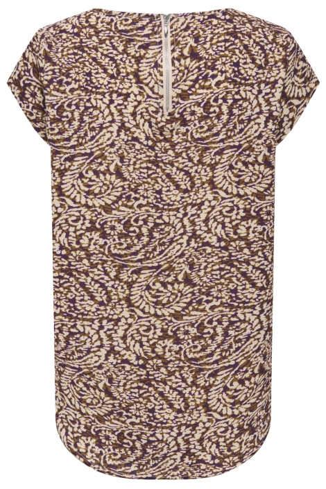 Only multi color dames top | Achteraanzicht