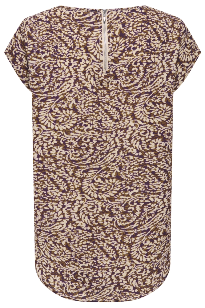 Only multi color dames top | Achteraanzicht