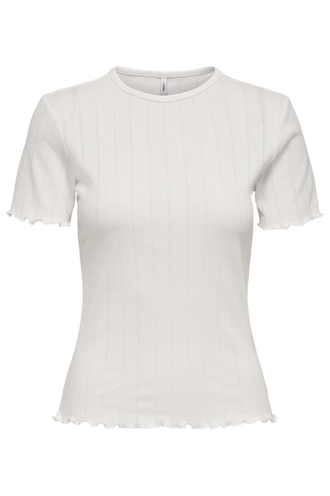 Only witte dames t-shirt | Vooraanzicht