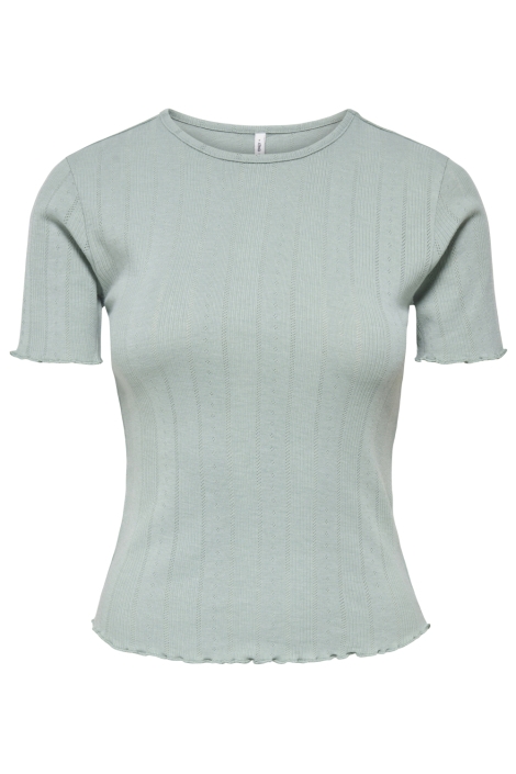 Only groene dames t-shirt | Vooraanzicht