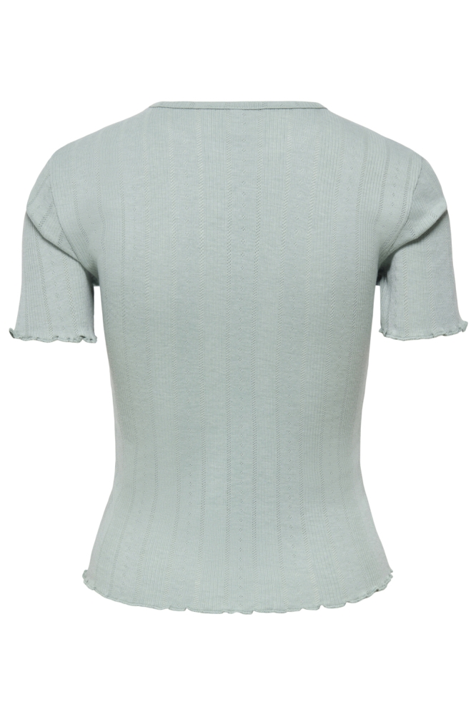 Only groene dames t-shirt | Achteraanzicht