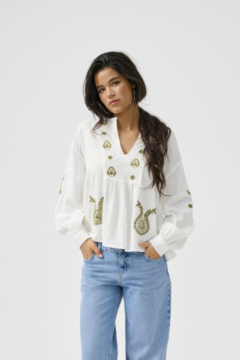 Only witte dames blouse | Model