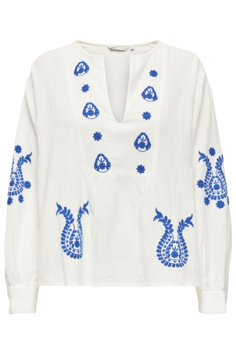 Only witte dames blouse | Vooraanzicht